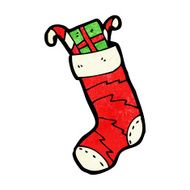 cartoon christmas stocking N6