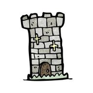 Cartoon Castle Tower N5