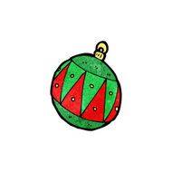 Cartoon Christmas Bauble N99