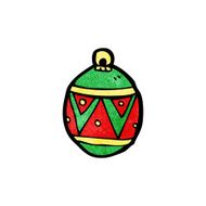 Cartoon Christmas Bauble N100