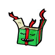 cartoon christmas present N66