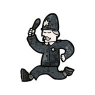 cartoon british policeman N5
