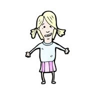 cartoon blond girl N9