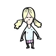 cartoon blond girl N10