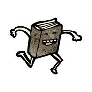 cartoon book running N2