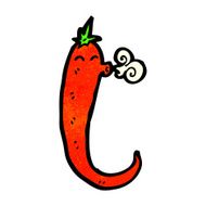 cartoon chili pepper N17