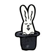 cartoon rabbit in top hat N7