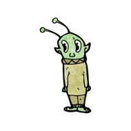 cartoon little alien N36
