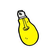 cartoon electric light bulb N21