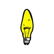 cartoon electric light bulb N22