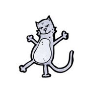 funny cartoon cat N185