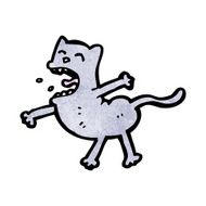 funny cartoon cat N186