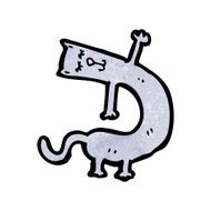 funny cartoon cat N189