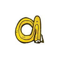 cartoon pencil shaped letter a N2