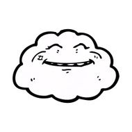 cartoon happy cloud N12