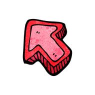 cartoon pointing arrow N8