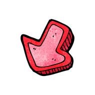 cartoon pointing arrow N9