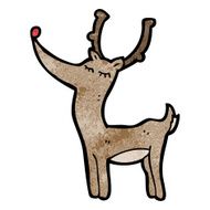Cartoon Christmas Reindeer N17