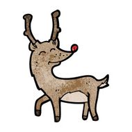 Cartoon Christmas Reindeer N18