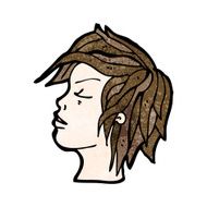 cartoon profile face N4