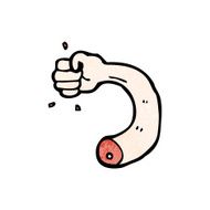 Cartoon Severed Arm N26