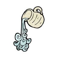 cartoon pouring water jug N4