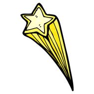 cartoon shooting star N22