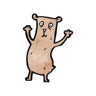 funny cartoon bear N58