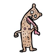 funny cartoon bear N60