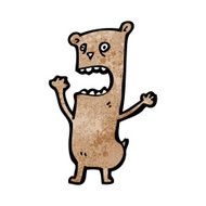 funny cartoon bear N63
