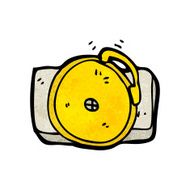 cartoon ringing school bell N2