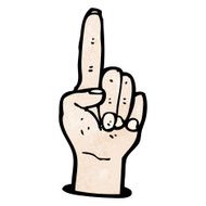 pointing hand symbol N4