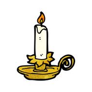old candle holder cartoon N4