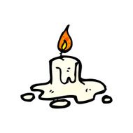 melting candle cartoon N3