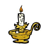 old candle holder cartoon N6