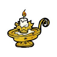 old candle holder cartoon N7