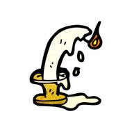 melting candle cartoon N4