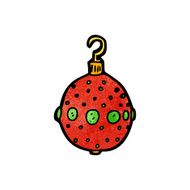 Cartoon Christmas Bauble N102