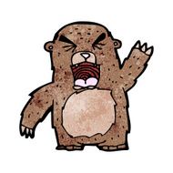 roaring bear cartoon N4