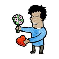 cartoon man romantic N2