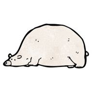 Cartoon Polar Bear N124