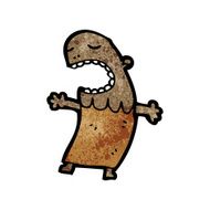 cartoon tribal man N14