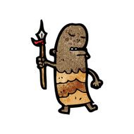 cartoon tribal man N15