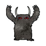 cartoon black monster N2