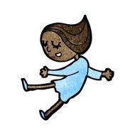 happy dancing girl cartoon N3