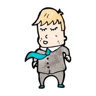 happy office worker cartoon N3