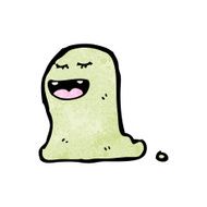 slimy cartoon ghost N5