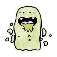 slimy cartoon ghost N6