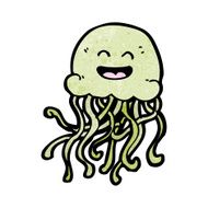 happy jellyfish cartoon N3