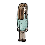 cartoon hippie man N16